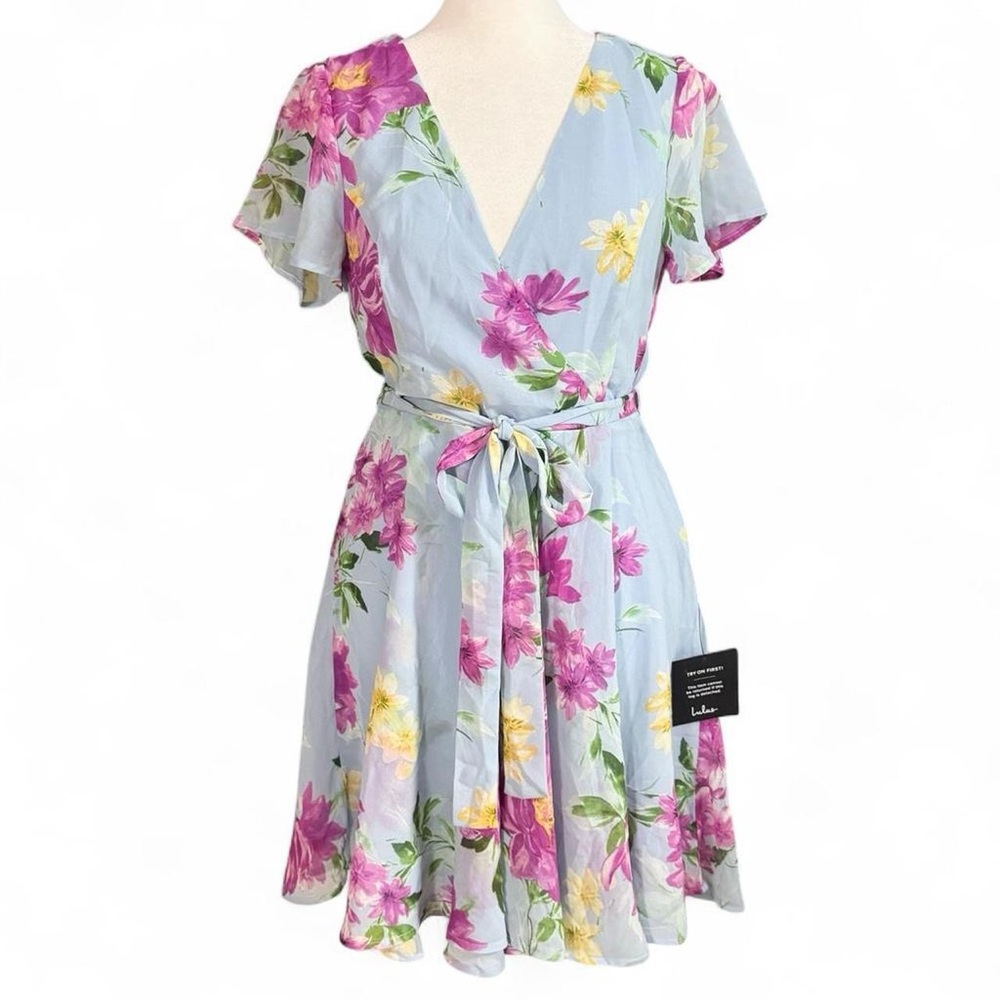 NWT Lulus In the Gardens Floral Mini Dress Small